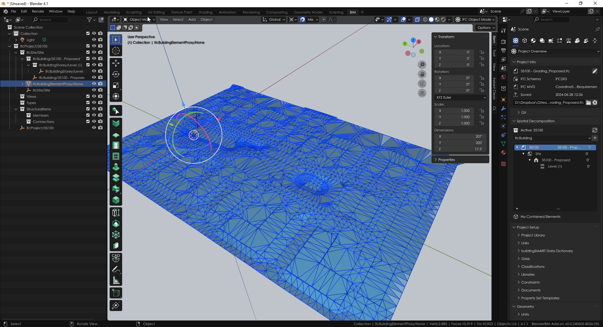 How to make a mesh manifold. — OSArch