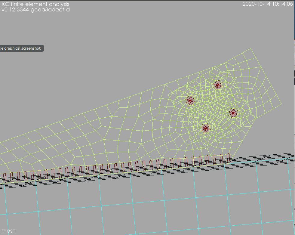 Connection meshing detail.